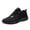 Black, variant on Men's Slip On Sneakers Fashion Sneakers Men Mesh Casual Sport Shoes Lace Up Solid Color Running Breathable Soft Bottom Male Shoes(Black,11.5)