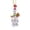 B, variante sur Binwennn Décoration d'Arbre en Acrylique Style Jeu de Quilles Rond Souvenirs de Noël Bonne Décoration de Noël Suspend Voiture Œufs de Pâques Décoratifs pour Artisanat Travail Guirlande Forme avec Attaches Guirlande d'Escalier