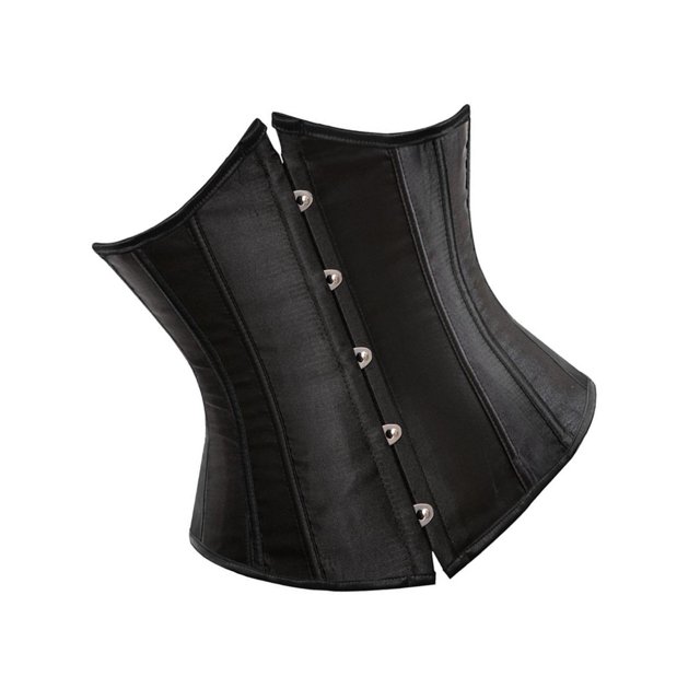 maskred Vêtements de Forme Corset à Lacets pour Femmes et Confortable Noir 6XL 1Set