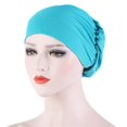 thumbnail image 3 of Chapeau de Perles Solide pour Femmes Chapeau de Chimiothérapie Musulman à Volants, 3 of 3