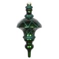 thumbnail image 1 of Vickerman MT198724D 10 in. Emerald Candy Glitter Net Top Finial Ornament, 1 of 1