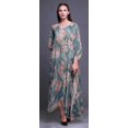 thumbnail image 2 of Bimba Kaftan Floral pour Femmes, Tenue d'Intérieur de Vacances, Robe Maxi, Couvre-Maillot de Plage - 4X-5X, 2 of 5