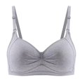 thumbnail image 1 of MIASHUI Bras for Women Comfortable and Transparent Shoulder Strap Cordless Backless Spongeless, 1 of 4