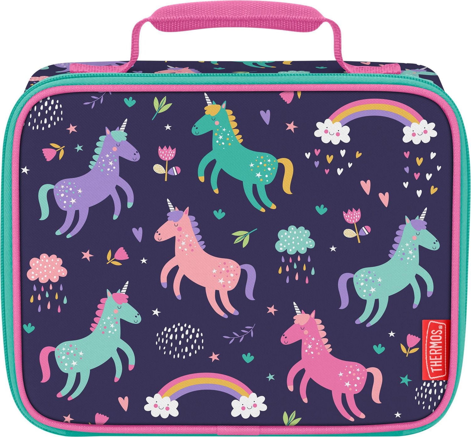 Sac à Lunch Isotherme à Compartiment Unique Thermos Pour Enfants avec Doublure, Licorne