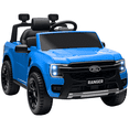thumbnail image 1 of Qaba Ford Ranger Licensed 12V Ride on Car with Rear Storage, Blue, 1 of 10