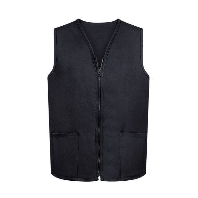 TOPTIE Adult Volunteer Work Vest Event Supermarket Apron Vests - Black