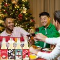 thumbnail image 3 of Christmas Bottle Label 24pcs Sticker Santa Claus Snowman Theme Atmosphere Arrangement Small Wine Bottle Sticker, 3 of 5