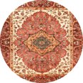 thumbnail image 1 of Ahgly Company Indoor Round Abstract Red Persian Area Rugs, 5' Round, 1 of 6