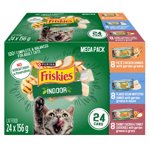 Friskies Pack de variétés assorties à l'intérieur, aliments pour chats mouillés 24 x 156 g