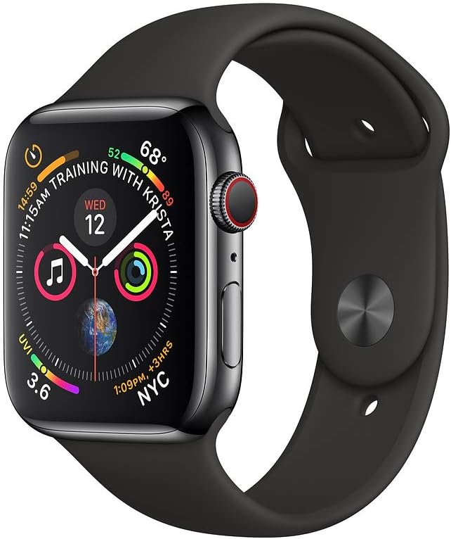 Refurbished Apple Watch Series 4 Stainless Steel 44mm A1976 (GPS + Cellular) Space Black (Grade B)