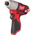 thumbnail image 1 of Milwaukee 2462-20 M12 1/4 Inch Hex Shank 12 Volt Lithium Ion Cordless 2,500 RPM 1,000 Inch Pounds Impact Driver w/ LED Light and Fuel Gauge (Battery Not Included, Power Tool Only), 1 of 1