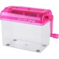 thumbnail image 1 of Manual Shredder, A6 Portable Mini Manual Paper Cut Shredder Fit for Office Home School(Pink), 1 of 5