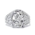 thumbnail image 2 of Mens Diamond American Eagle Ring 10K White Gold, 2 of 4