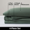 thumbnail image 4 of Allswell 300 Thread Count Soft & Silky 4-Piece Viscose from Bamboo Sateen Sheet Set, 4 of 8