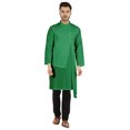 thumbnail image 1 of Atasi Indian Designer Kurta For Mens Party Wear Solid Color Ethnic Long Shirt, 1 of 7