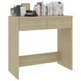 thumbnail image 3 of vidaXL Desk Sonoma Oak 80x40x75 cm Engineered Wood, 3 of 4
