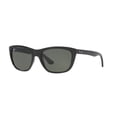 thumbnail image 1 of Ray-Ban Woman Sunglasses Black Frame, Green Lenses, 57MM, 1 of 4