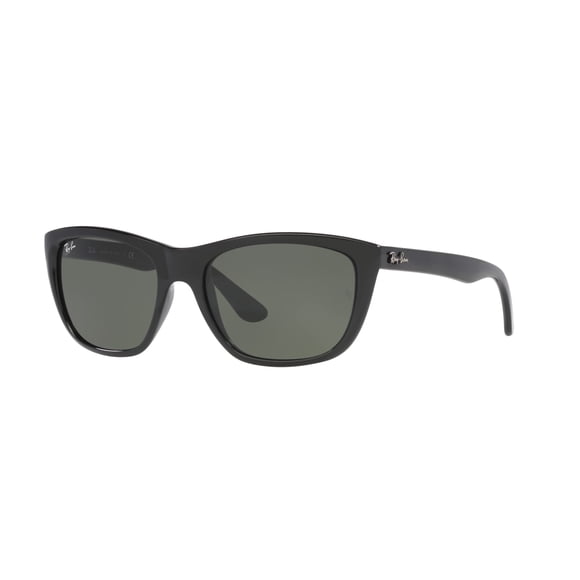 Ray-Ban Woman Sunglasses Black Frame, Green Lenses, 57MM