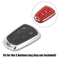 thumbnail image 3 of Unique Bargains Étui de Clé de Voiture avec Télécommande à 5 Boutons, Étui de Clé en TPU, Protecteur Complet Rouge pour Cadillac XT5 2017-2020, 3 of 7