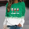 thumbnail image 2 of Awdenio Women Round Neck Christmas Long Sleeves Tops Blouse Pullover Sweatshirt, 2 of 5