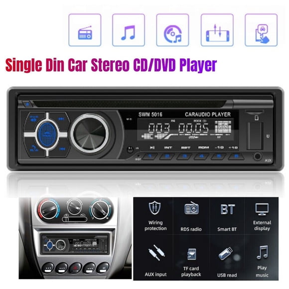 Car mounted 1 DIN SUV stereo CD/DVD player Bluetooth FM/RDS/AM radio application MP3 USB-