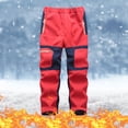 thumbnail image 2 of TopLLC Pantalon de Ski de Neige pour Enfants Imperméable Pantalon de Randonnée Extérieur Chaud Doublé en Molleton, 2 of 7