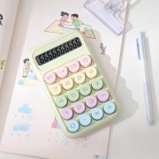 Dvkptbk A calculator Basic Standard Calculators Mini Digital Desktop Calculator with 8-Digit LCD Display- Calculator Pocket Size for Home School for Kids