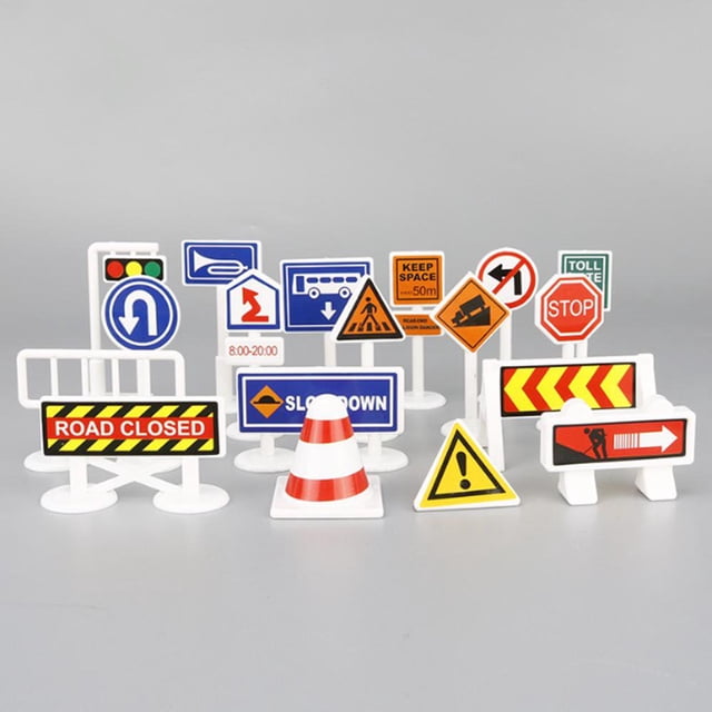 Children‘s Toys Car Game Mat Play House Traffic Road Sign Car Model Parking Lot Scene Map