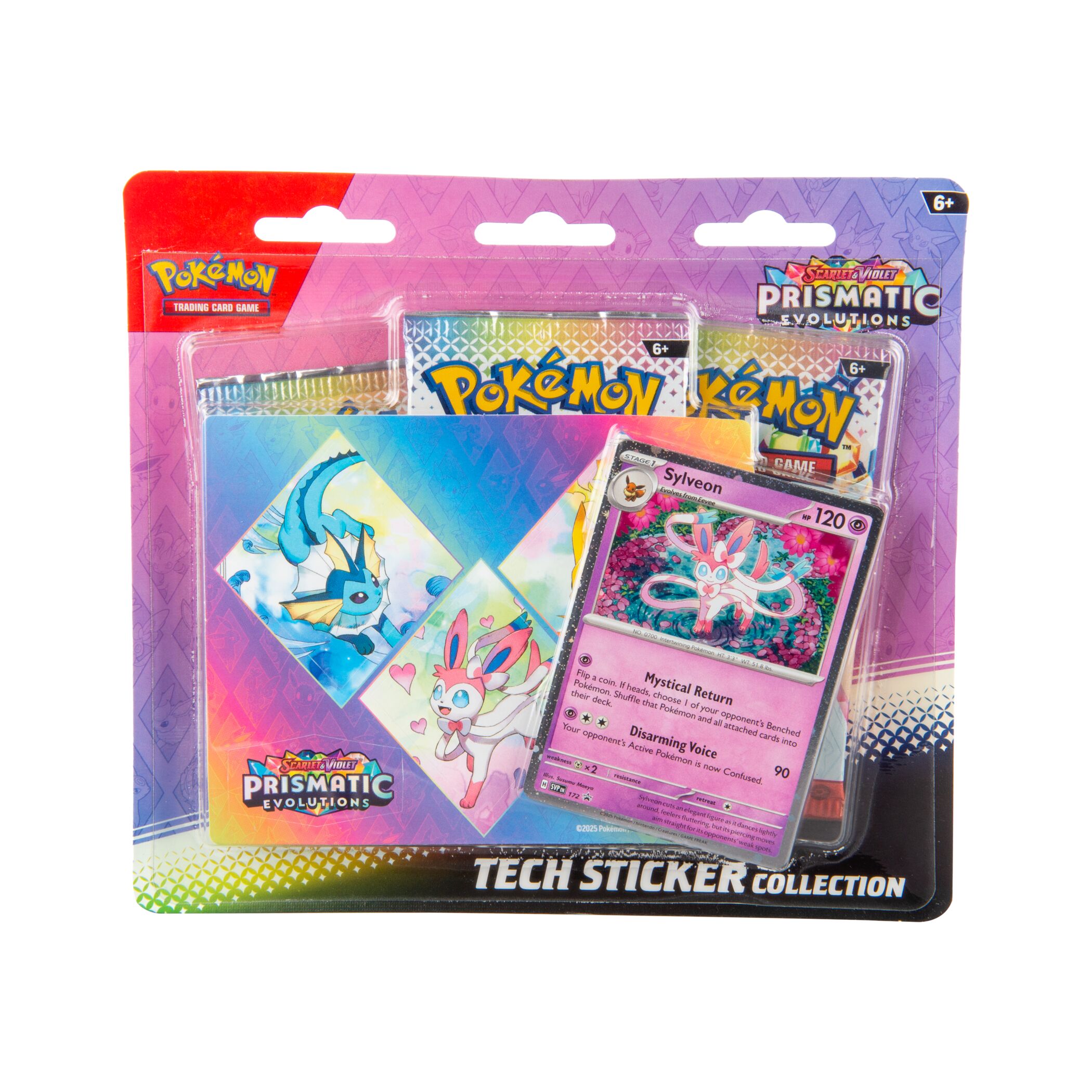 Pokemon Trading Cards SV8.5 Prismatic Evolutions Tech Sticker Collection | Recevez-en 1 au hasard