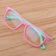 thumbnail image 2 of lionlar Kids Eyeglasses Anti Blue Light Silicone Frame Computer Goggles Pink + Green, 2 of 9