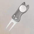 thumbnail image 2 of Golf Pitch Divot Repair Switchblade Ball Marker Golf Divot Groove Cleaner Gray, 2 of 9