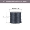 thumbnail image 2 of Unique Bargains Beading Thread Bracelet Weave Bead Craft Cord 0.8mm 159M/Roll (173-Yards) Decorative String, Deep Grey, 2 of 7