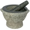 thumbnail image 1 of Libertyware Stone Granite Mortar and Pestle 4 Cup Capacity 8 Inch Gray, 1 of 4
