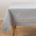 thumbnail image 1 of SARO 6302.GY90S 90 in. Square Classic Hemstitch Border Tablecloth  Grey, 1 of 4