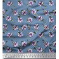 thumbnail image 1 of Soimoi Velvet Fabric Dot,Butterfly & Floral Print Fabric by Yard 58 Inch Wide, 1 of 3