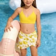 thumbnail image 2 of RXMEKW Girls Bikini Swimsuit for Kids with Ruffle Skirt and Halter Top, 2-Piece Princess Hot Spring and Pool Set in Purple, 2 of 7