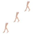 thumbnail image 2 of Baohd Soft And Stretchy Compression Stockings Fashionable And Comfortable Toe wrapping - skin L 3Set, 2 of 6