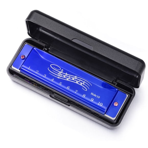 Orgue Harmonica à Bouche en C à 10 Trous Touche de C Bleus Jouets Éducatifs pour Débutants Cadeaux