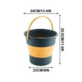 thumbnail image 3 of TIMIFIS Foldable Water Pail Folding Bucket, Car Wash, Telescopic Portable Foot Bucket Buckets, 3 of 8
