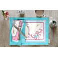 thumbnail image 2 of Vargottam Napperons - Napperon pour Table à Manger, Ensemble de 4 - Serviette en Coton Imprimée et Réversible - Napperons d'Intérieur pour Table de Salle à Manger à la Maison et dans la Cuisine - Oiseaux et Floral (Rose et Bleu), 2 of 5
