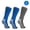 2 Royal Blue 1 Grey, variant on Pack of 3 Pairs - XXXL Non-Skid Bariatric Extra Wide Slipper Socks for People with Swollen feet Diabetes & Edema (Black)