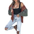thumbnail image 3 of Chemise Boutonnée pour Femmes Veste en Denim Manches Longues Décontractée Automne avec Poches, 3 of 5