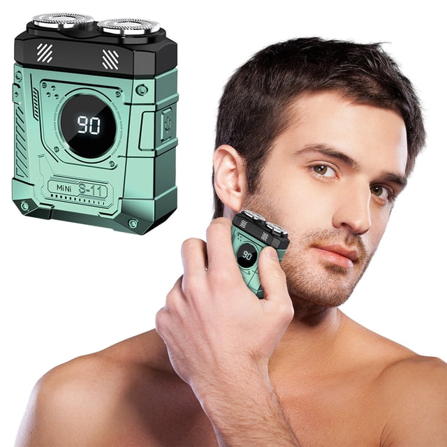 Wzzjkit Punk - Style pour Hommes - Rasage Propre Lavable Portable Mini Powerhouse