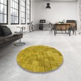 thumbnail image 4 of Ahgly Company Tapis d'Intérieur Lavable en Machine Carré Transitionnel Brun Doré Foncé, 4 Pieds Carré, 4 of 7