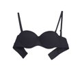 thumbnail image 1 of YUTK Full Coverage Bras for Women - Women's Solid Color Seamless Underwear without Steel Rims Detachable Chest Sagging Wave Pattern Bra Black Xl, 1 of 3