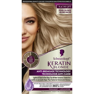 Schwarzkopf Keratin Blonde Permanent Hair Colour Cream Pearl Blonde 11.4, Hi-Lift Permanent Color