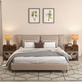 thumbnail image 4 of Gymax 2PCS 2-tier Nightstand Bedside End Sofa Coffee Table Bedroom Living Room, 4 of 10