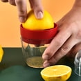 thumbnail image 1 of Manual Lemon Juicer Portable Citrus Squeezer | Handheld Lemon Press with Pulp Separator | Kitchen Small Tool for Juicing Lemons and Limes At Home or Travel, 1 of 6