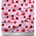 thumbnail image 1 of Soimoi Cotton Voile Fabric Raspberry,Strawberry & Cherry Fruits Decor Fabric Printed Yard 42 Inch Wide, 1 of 3