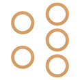 thumbnail image 3 of MERIGLARE Air Pump Piston for Air Compressor Upgrade Rubber Piston 5Pcs 550W Yellow, 3 of 9